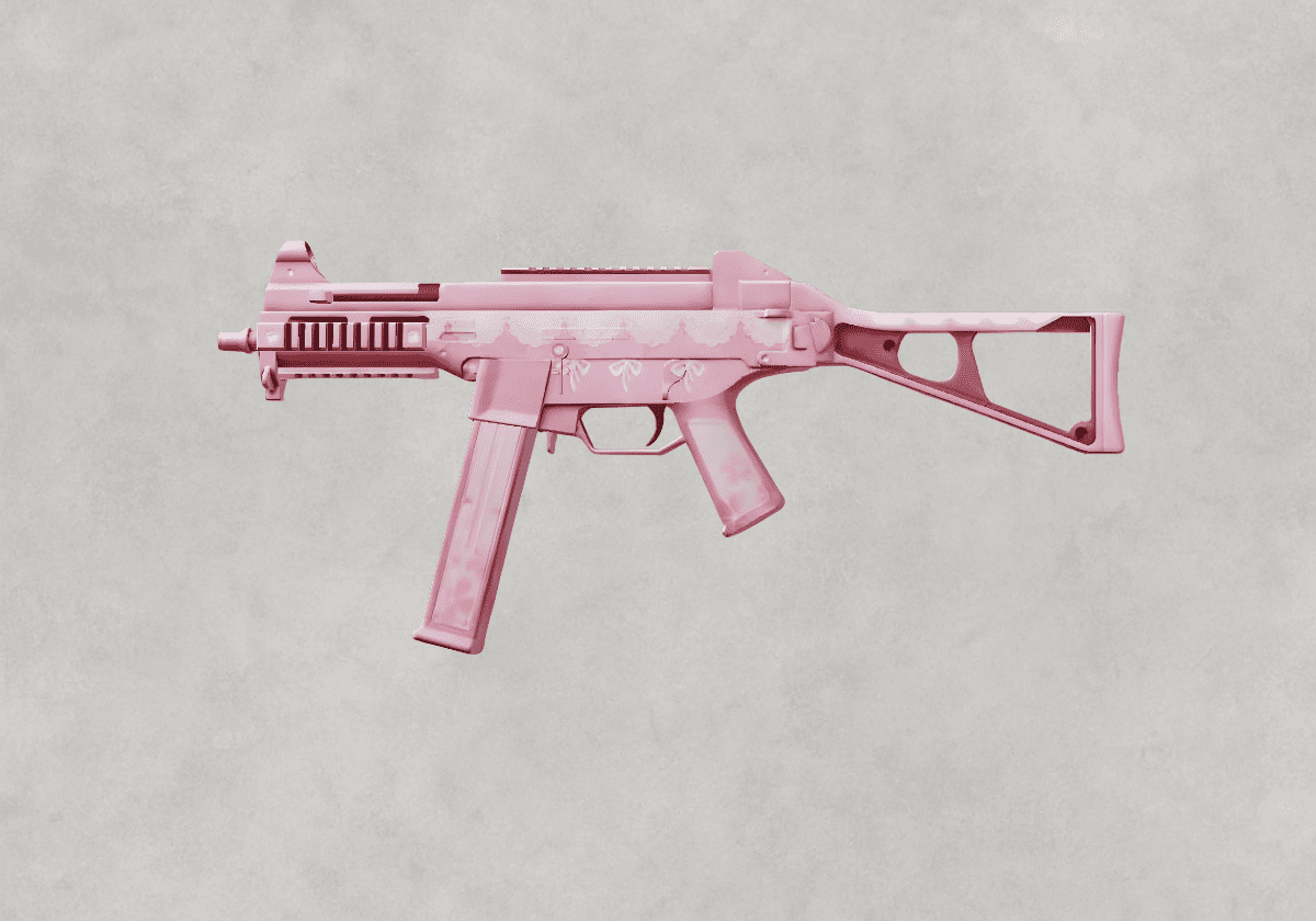 سكن UMP45 Pink Cat ببجي – القطة الوردية اللطيفة