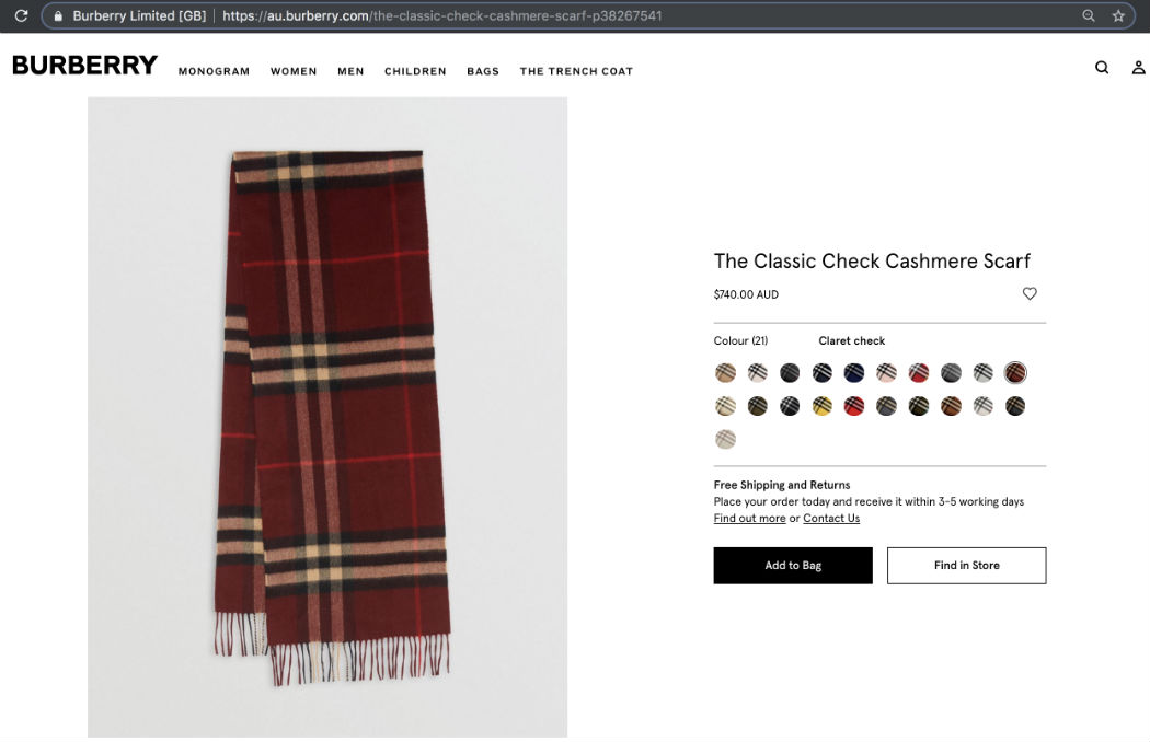 burberry scarf au