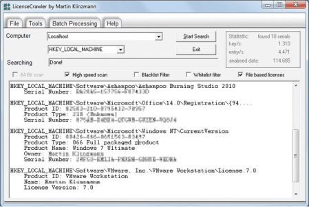 LicenseCrawler 2.1 Build 2410 Commercial Multilingual