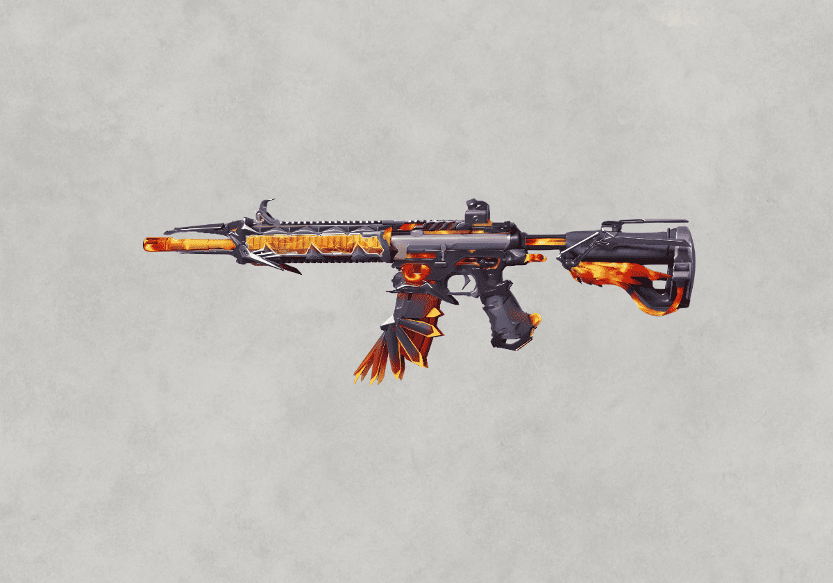 سكن M416 Flame Devil – لهب شيطاني أحمر قوي