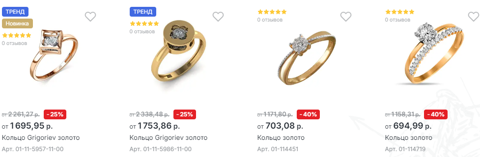 Кольца 7 Карат