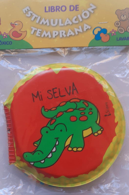 LIBRO BAÑO ESTIMULACION TEMPRANA PVC, MI SELVA