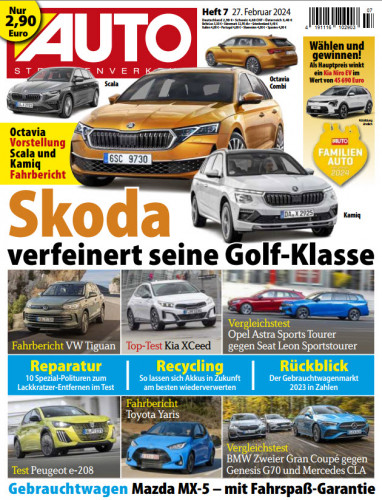 Cover: Auto Strassenverkehr Magazin No 07 vom 27  Februar 2024