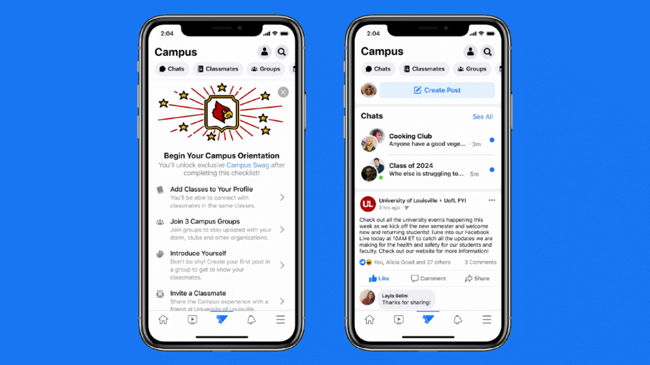 Facebook lanza su Campus para estudiantes Facebook lanza su Campus para estudiantes