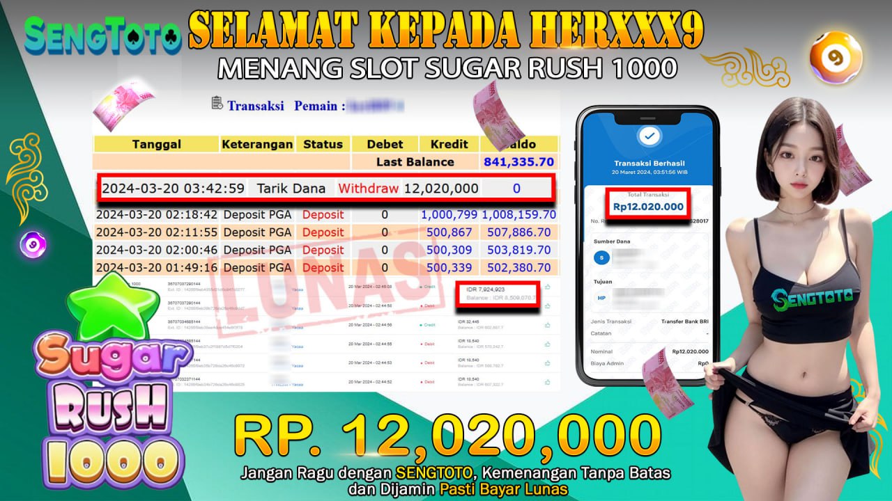 BUKTI PEMBAYARAN SLOT SUGAR RUSH 1000