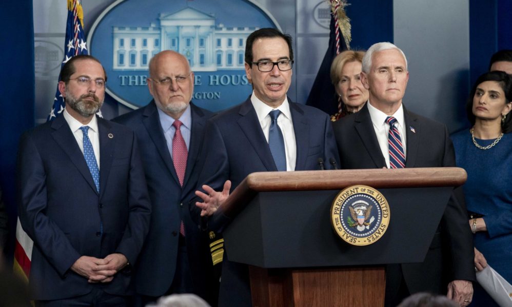 Steven-Mnuchin-Mike-Pence-and-the-Coronavirus-Taskforce-March-2020-White-House-D-Myles-Cullen-Flick