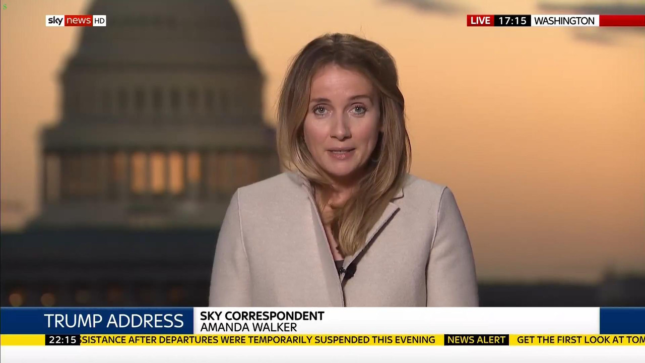08 January - 22.00.00 - Sky News At 10. Anna Botting with the ma