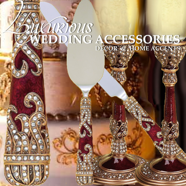 Luxurious Wedding Accessories, Decor and Home Accents