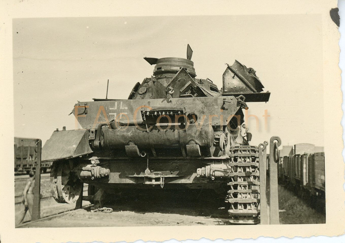 Russland Panzer IV Kämpfe Tank Zug Abtransport F