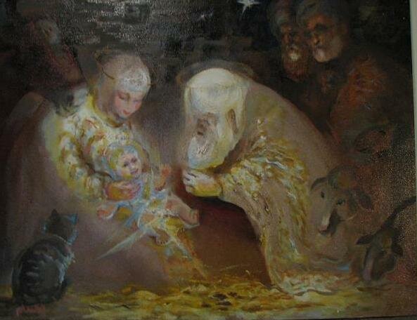 Mihail-Petrenko-Poklonenie-volhvov-s-kotom