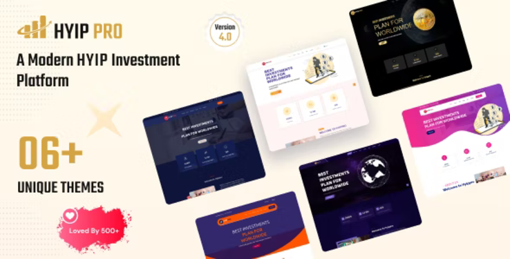 HyipPro  – A Modern HYIP Investmet Platform PHP Script