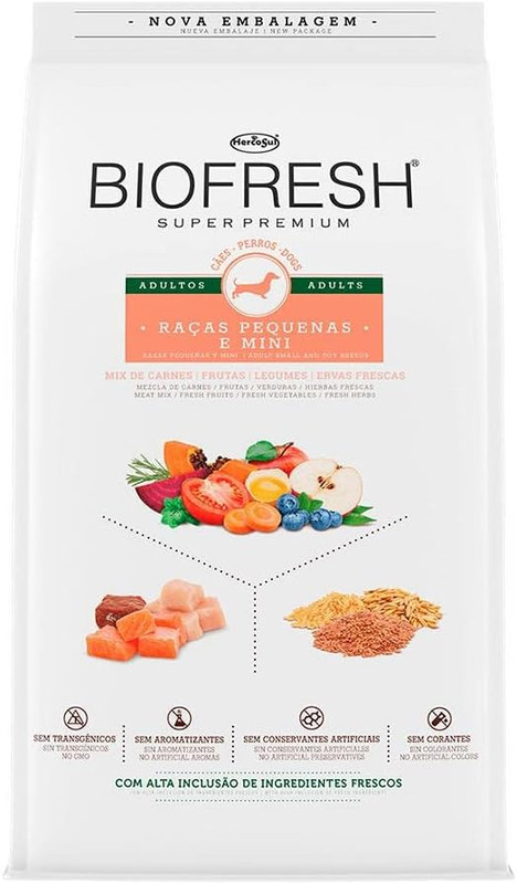 Ração Biofresh Super Premium Adulto Mini Pequeno 10,1kg