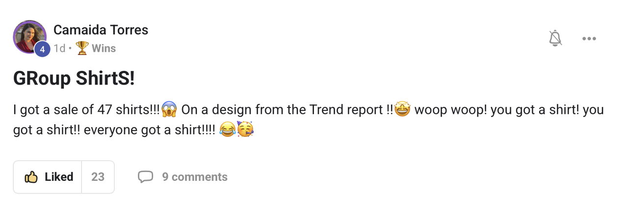 Seller result screenshot 1
