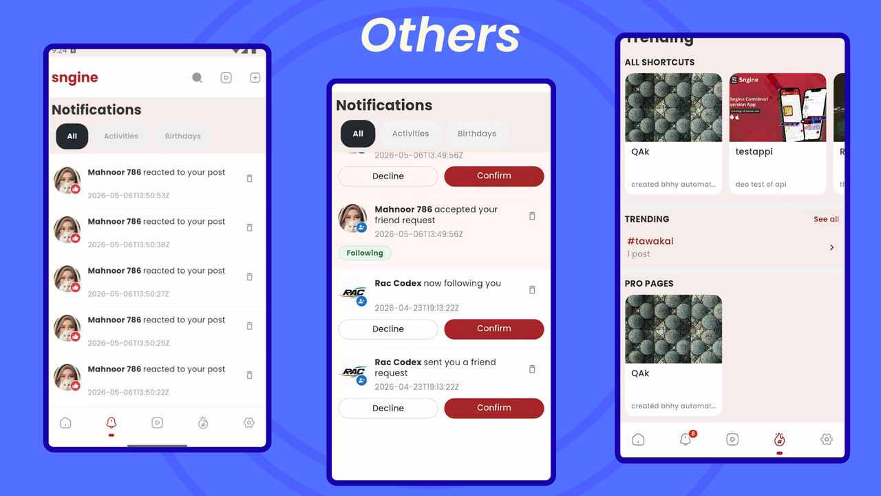 Expeazzy | Flutter Messenger Timeline Mobile App for Sngine