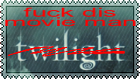 Fuck the movie Twilight stamp