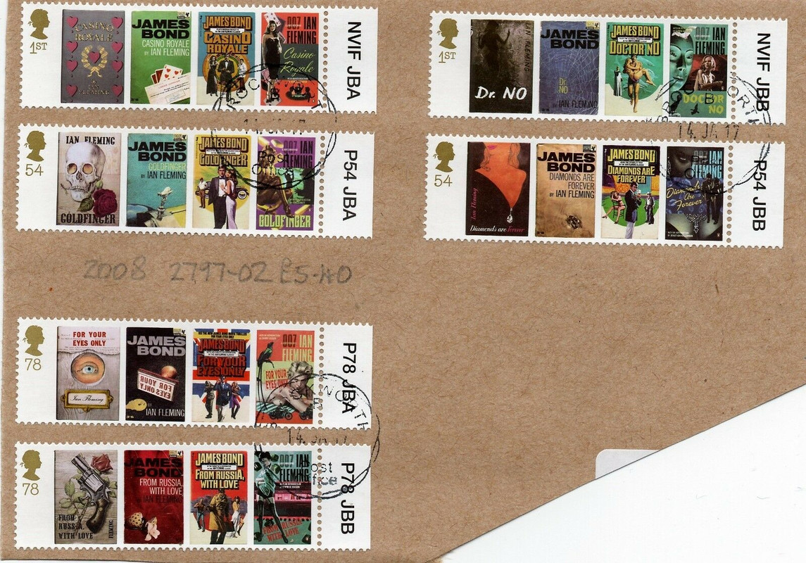Just in case you missed the James Bond stamps from 2008 007