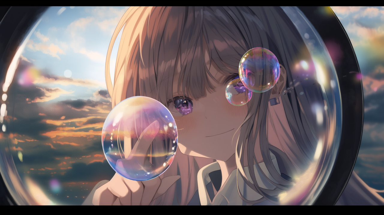 __Girl_reflected_in_a_prism_soap_bubbles_fisheye_lens_landscape_9f476d88-2ddb-45f3-a203-7a16838edaf4