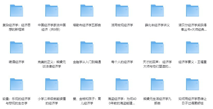 经济学 高分书籍合集