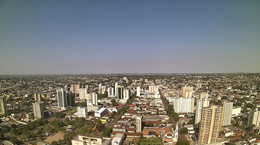 Campo Grande nesta manhã de domingo