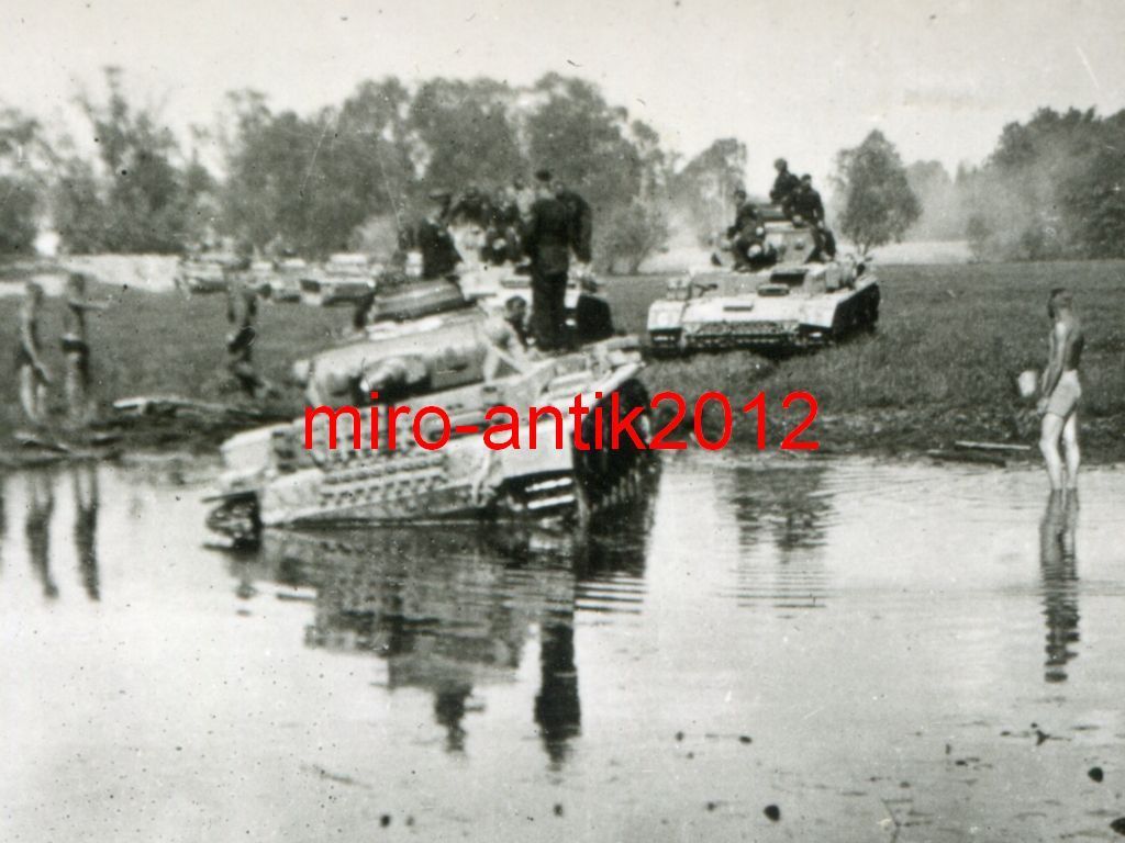 Foto, Panzer-Regiment 39, Panzer, Flußdurchfahrt