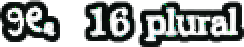 16 plural