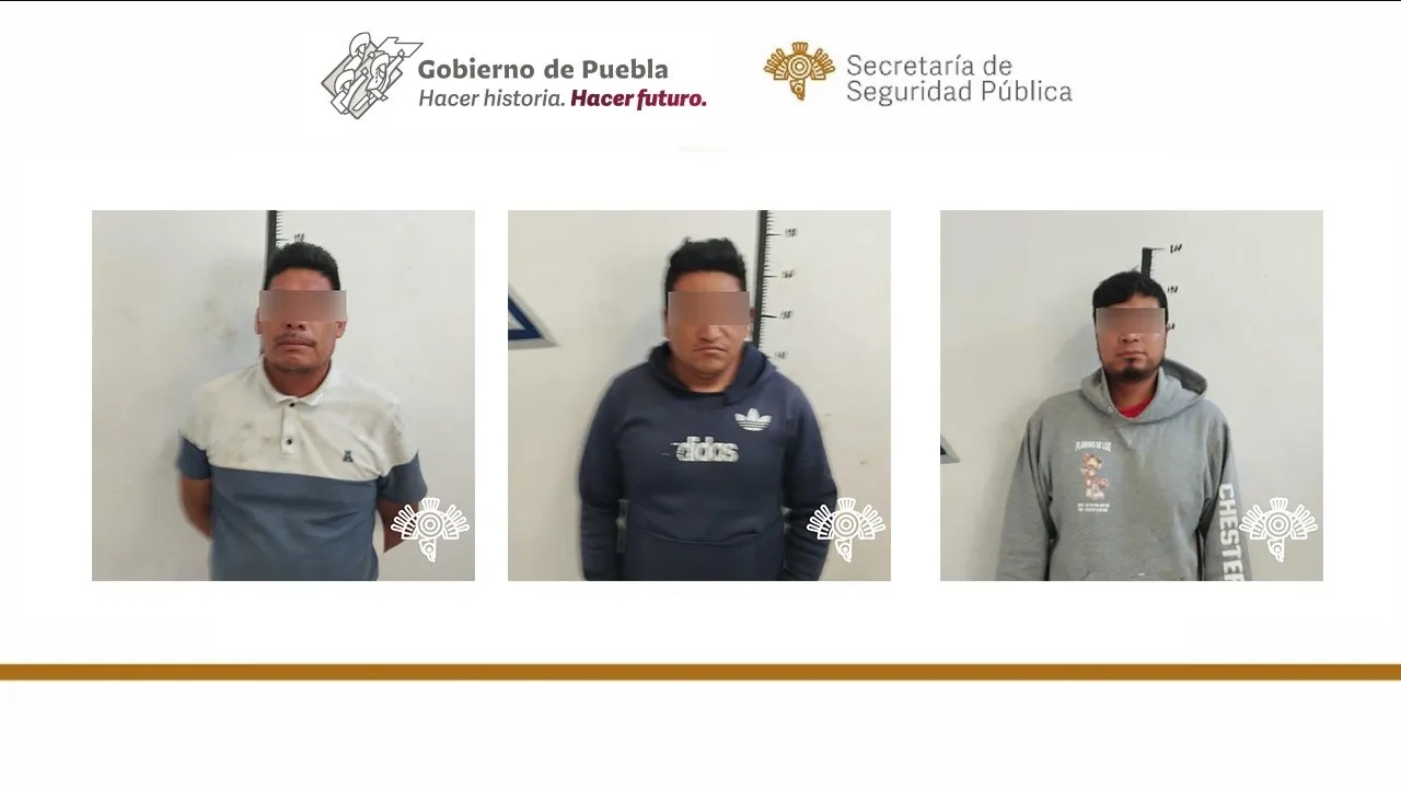 Detienen a presuntos traficantes de personas en Acajete, Puebla