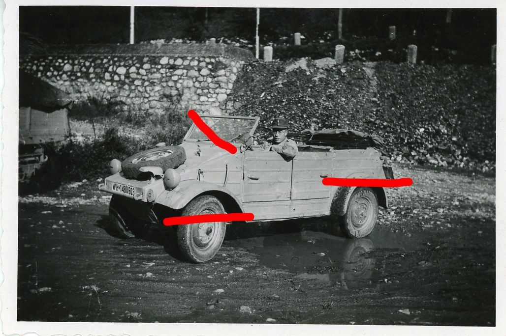 PKW Auto Kübelwagen VW Typ 82 Italien Recoaro 44