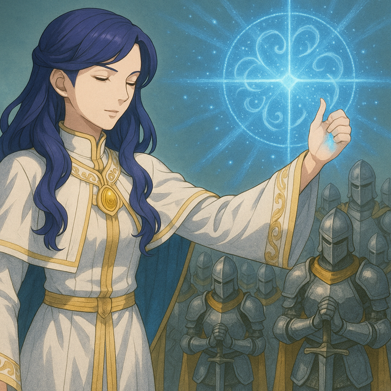 Georgine giving a blessing