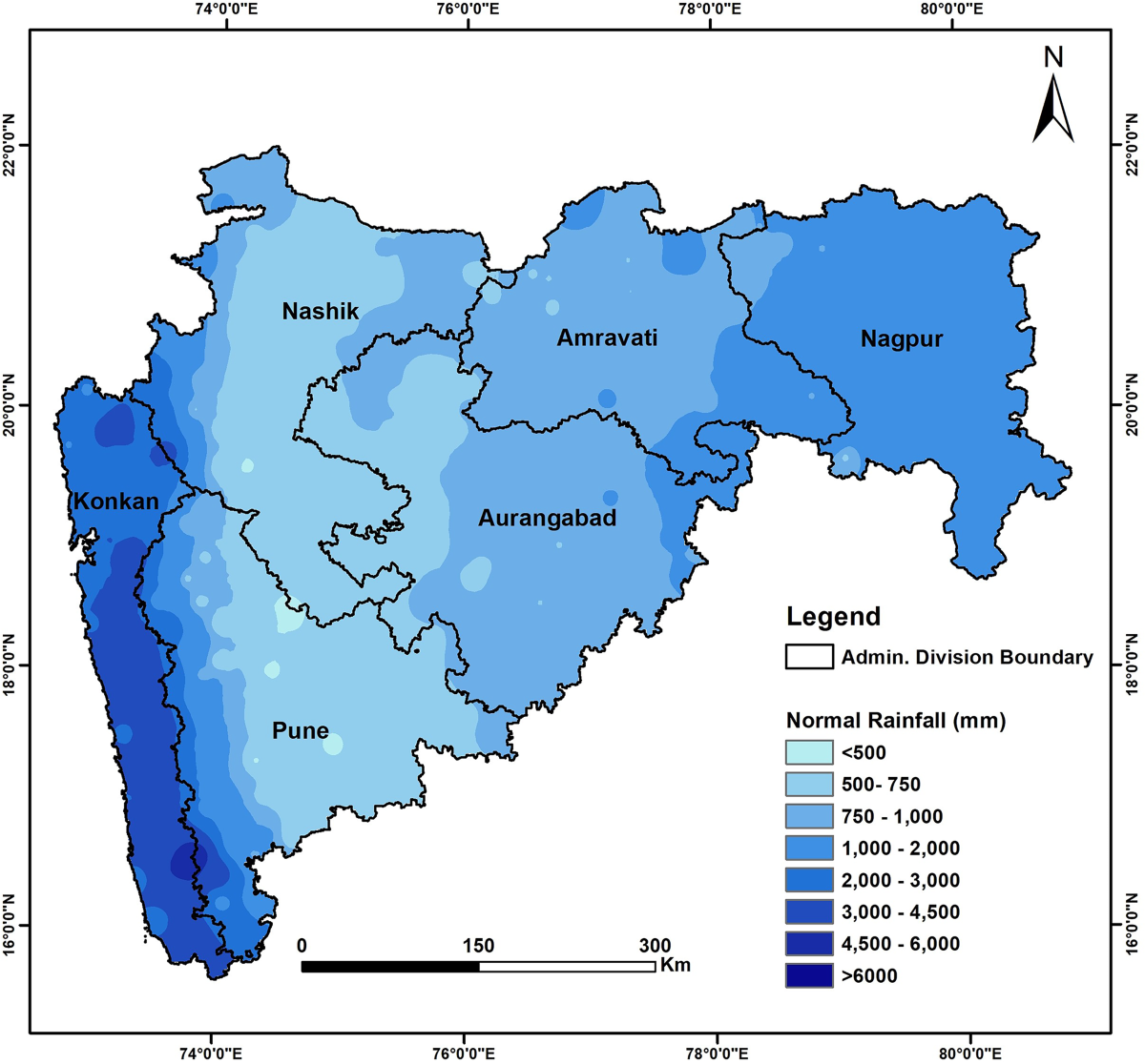 Maharashtra Rainfall Map