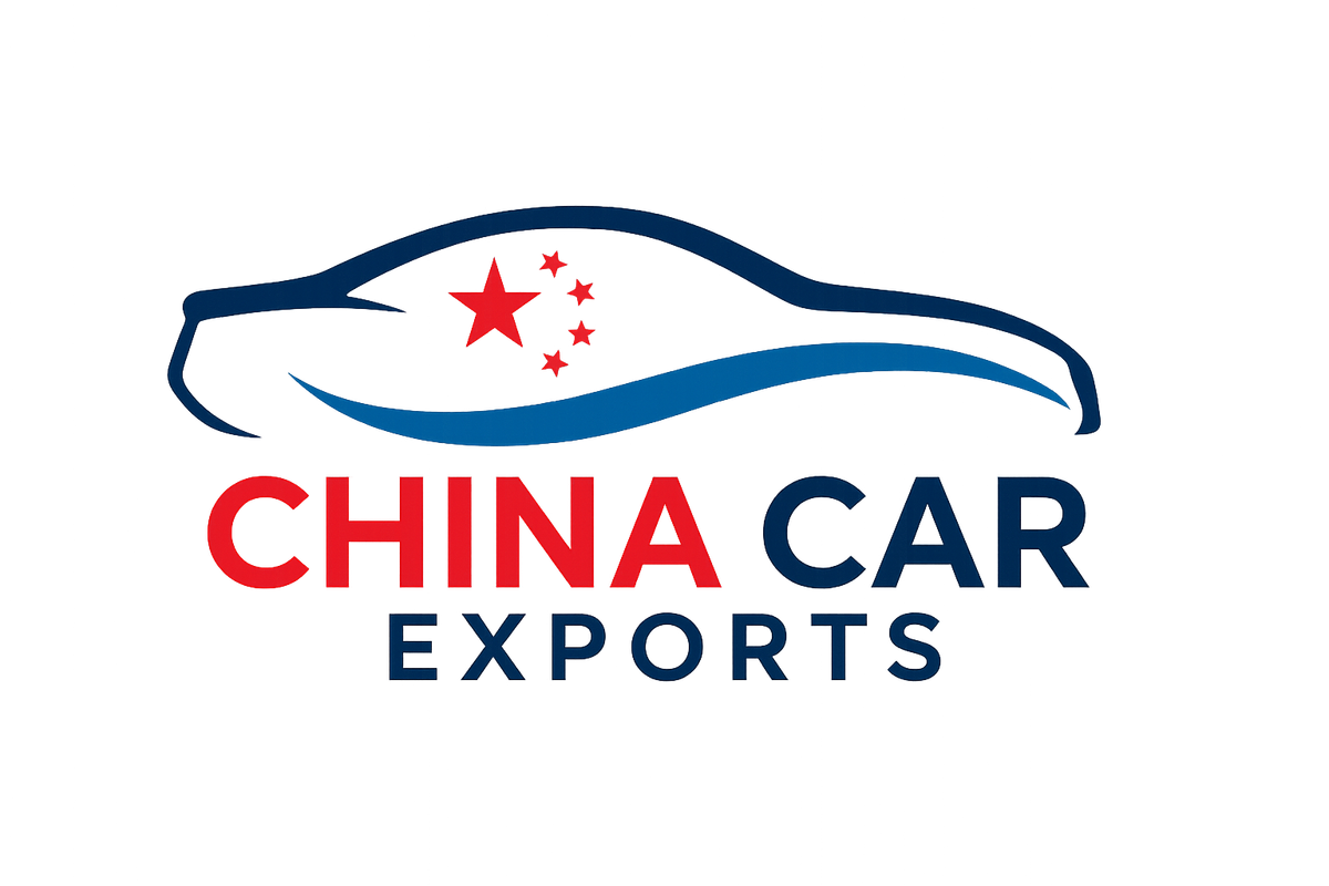 China Car Exports Logo White