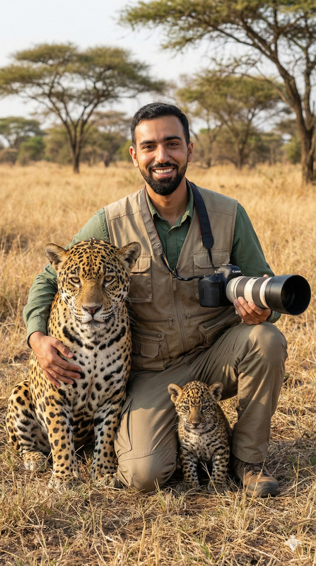 Savanna Wildlife Identity Portrait