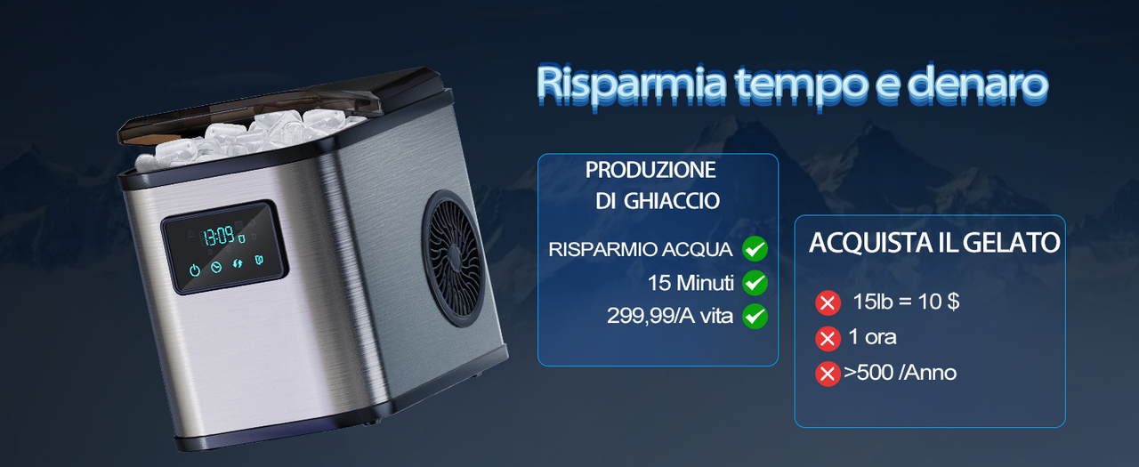 Macchina del ghiaccio IceMaker portatile