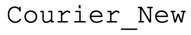 Courier New