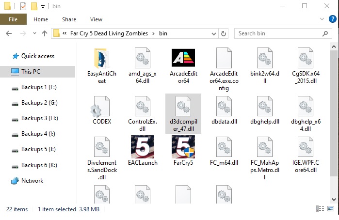 Bin FOlder Items
