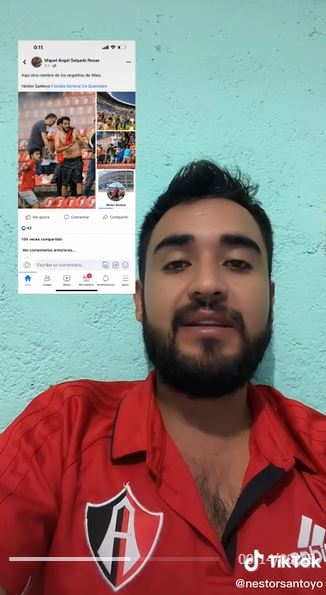 Aficionado del Atlas se defiende al ser tachado como uno de los agresores