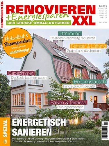 Cover: Renovieren und Energiesparen Magazin No 01 2023