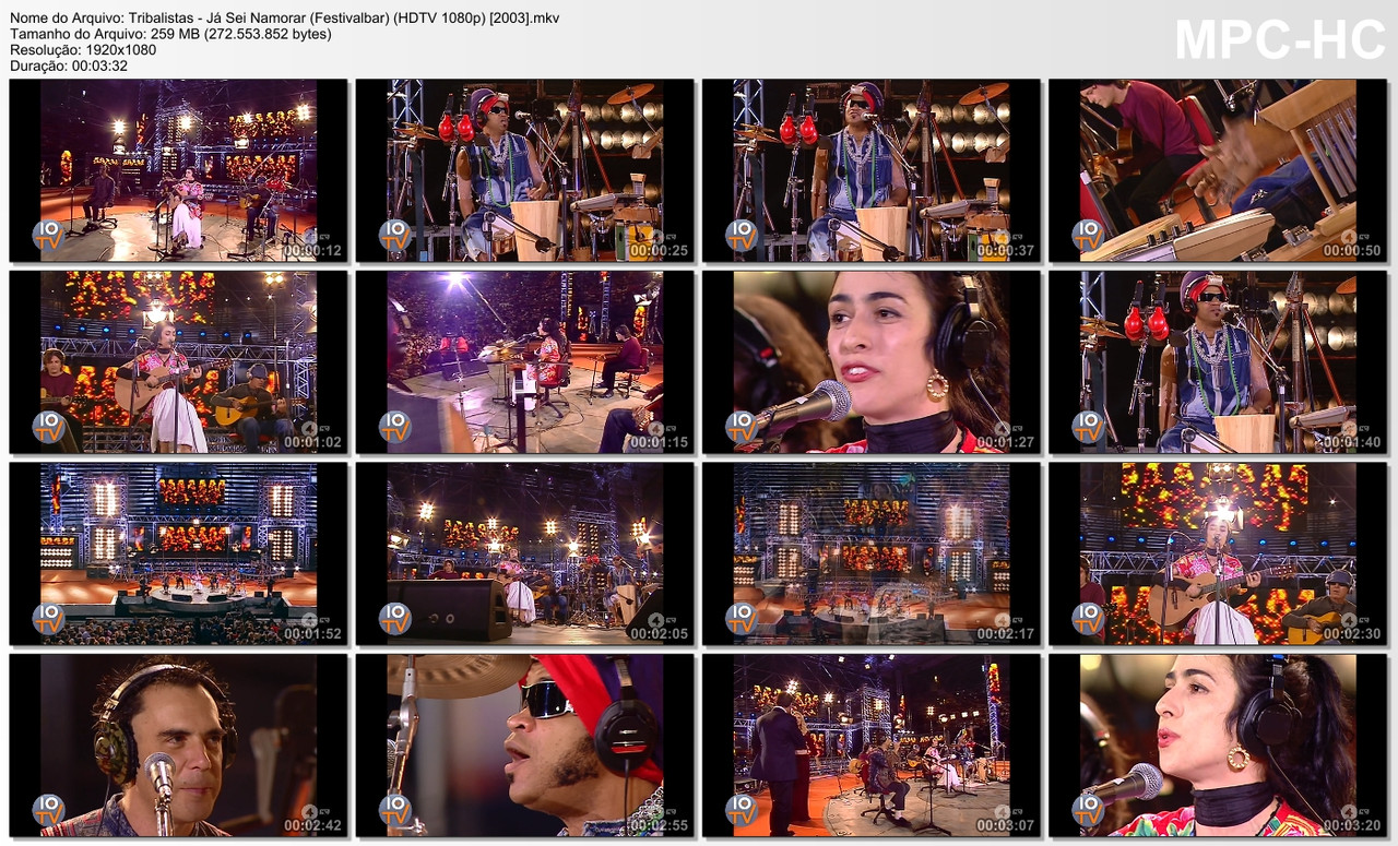 Tribalistas - Já Sei Namorar (Festivalbar) (HDTV 1080p) [24.09.2003]