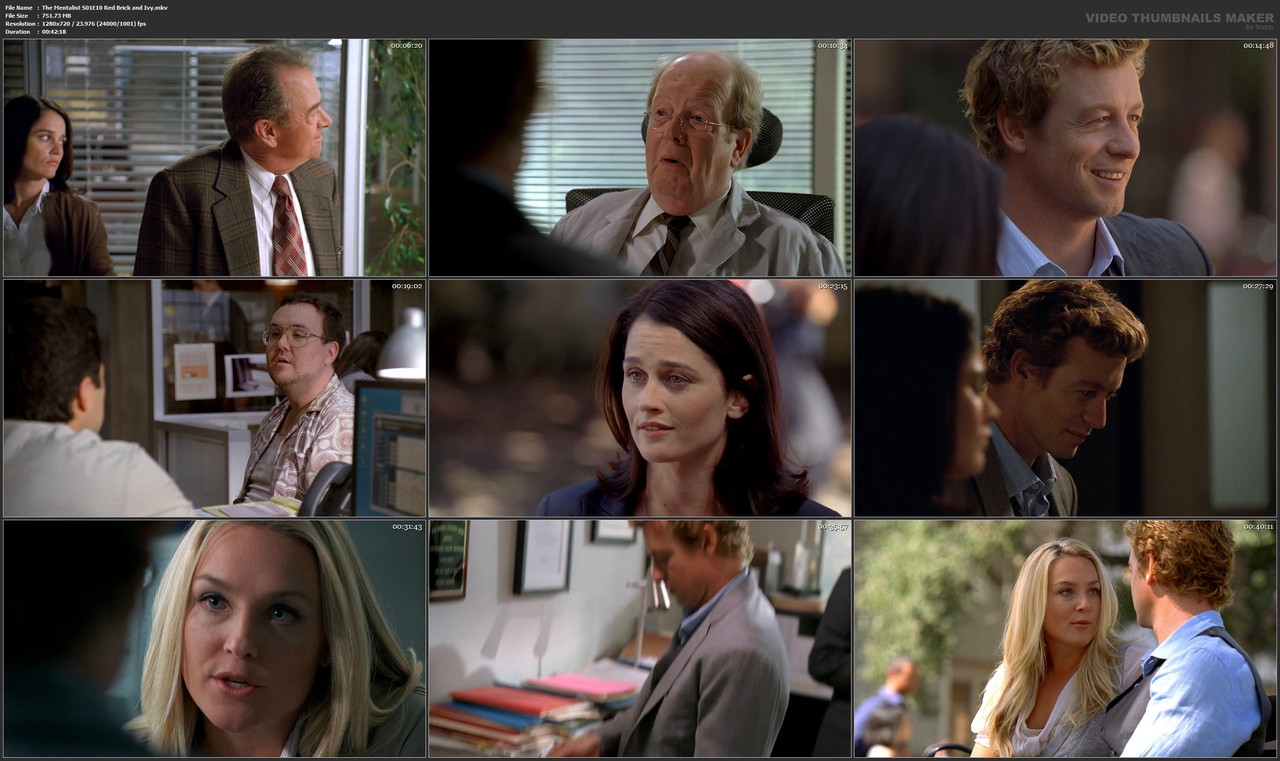 The Mentalist S01E10 Red Brick and Ivy.mkv