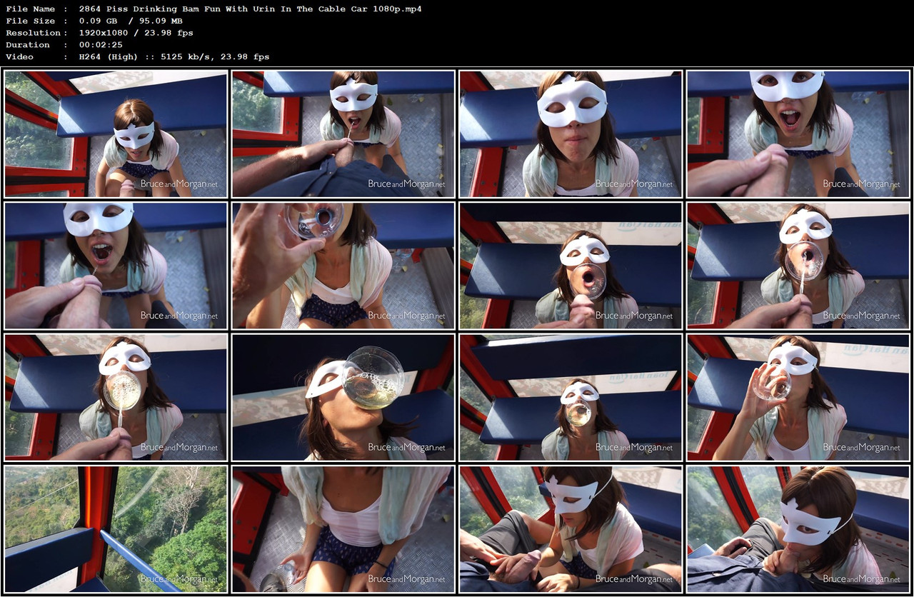 2864 Piss Drinking Bam Fun With Urin In The Cable Car 1080p mp4