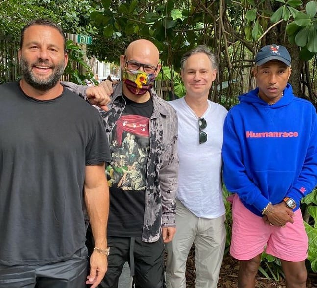 Pharrell At Swan In Miami (January 4, 2021)