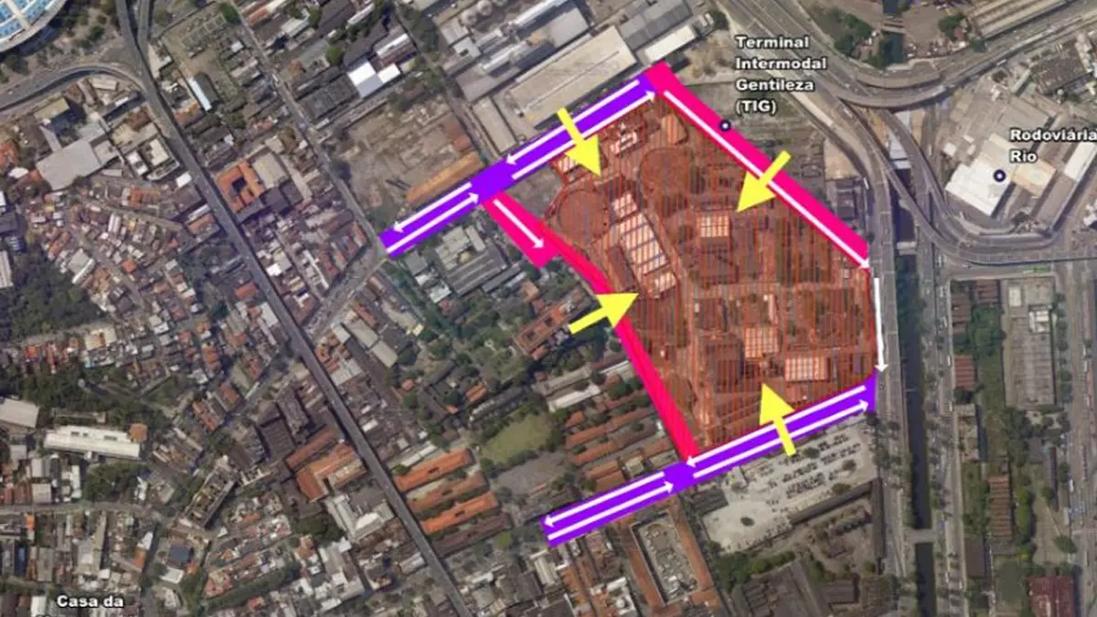 Terreno do Gasômetro para o estádio do Flamengo