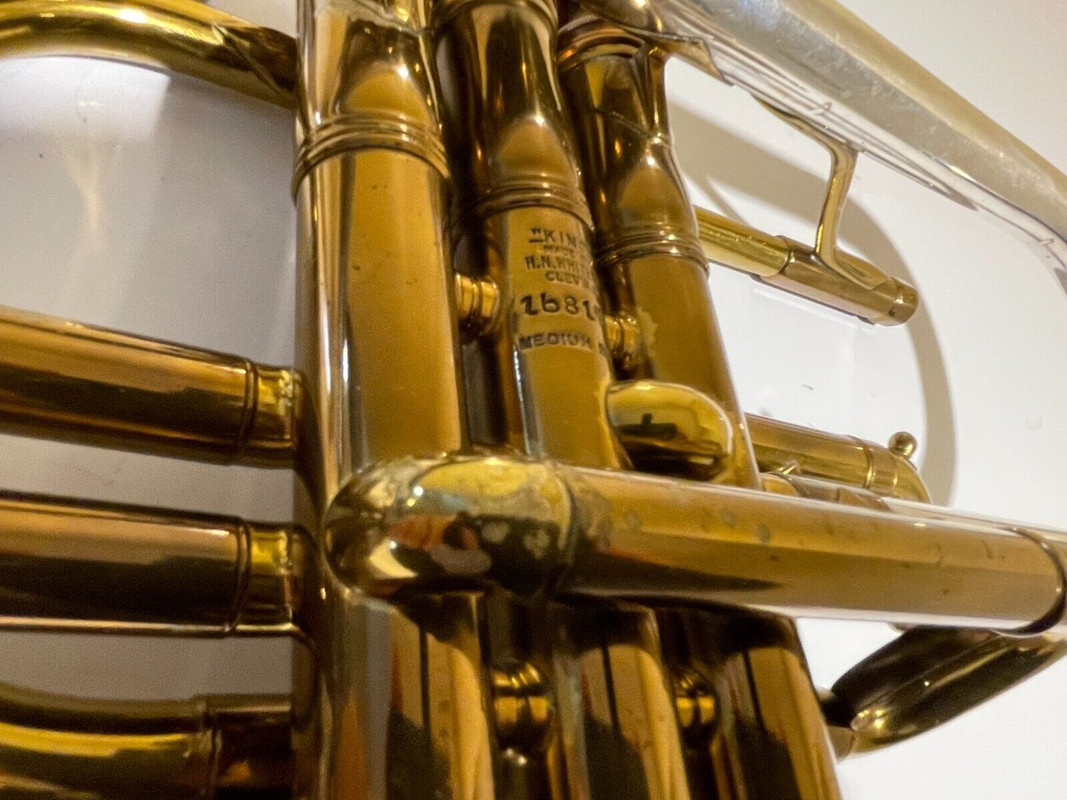 King 1934 Master Silvertone Cornet sn 168196 (12)