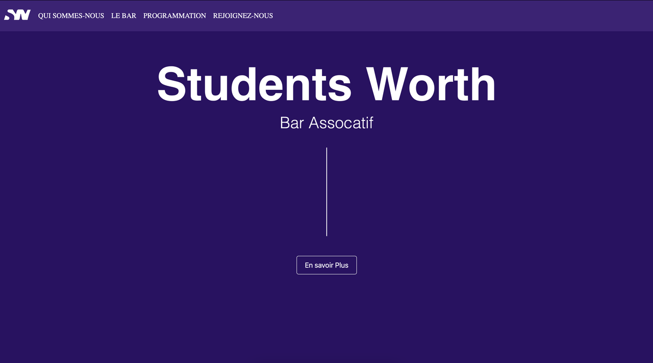 Capture du site web Students Worth