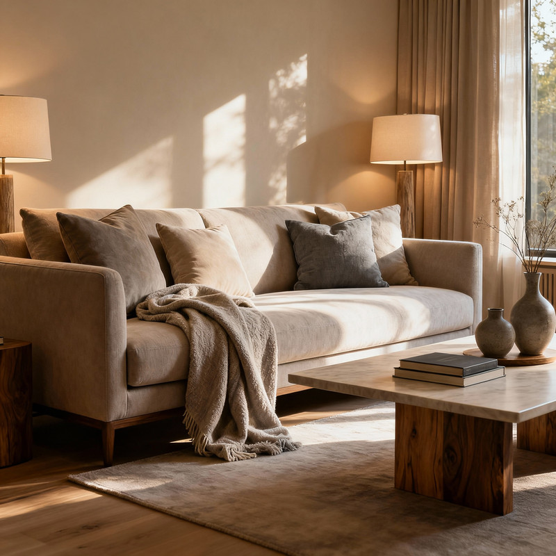 Уют в комнате с элитной мебелью