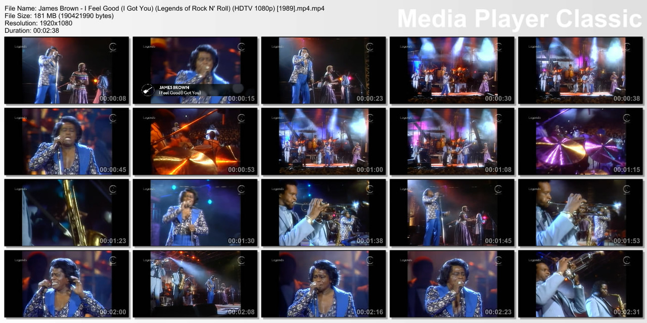 James Brown - I Feel Good (I Got You) (Legends of Rock N' Roll) 
