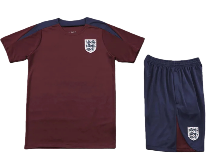 Conjunto de Entrenamiento Inglaterra 2024-25 Versión Aficionado Manga Corta