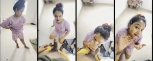 hot xxx Horny Desi Bhabhi Blowjob and Hubby cum on her Face