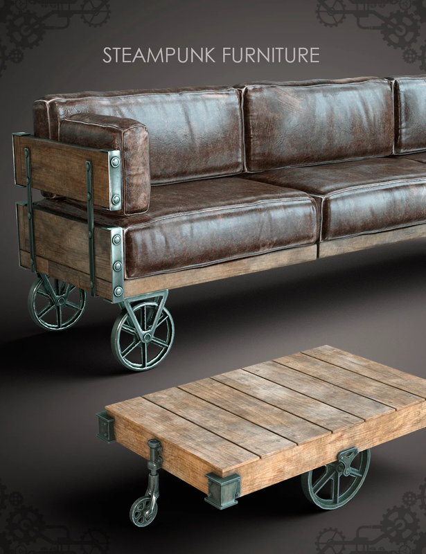 steampunkfurniture00maindaz3d