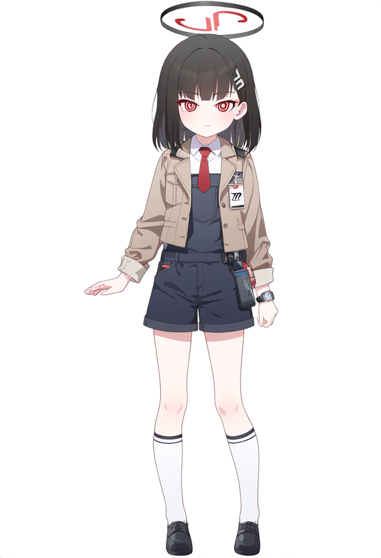 depth of field, 1girl, solo, rio (blue archive), medium hair, flat chest, {{{age s-122794428