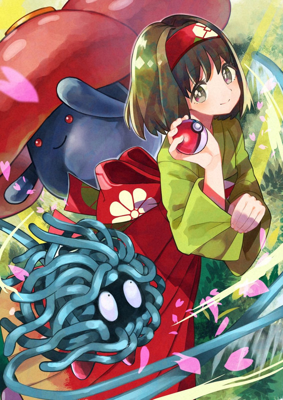erika-vileplume-and-tangela-pokemon-and-